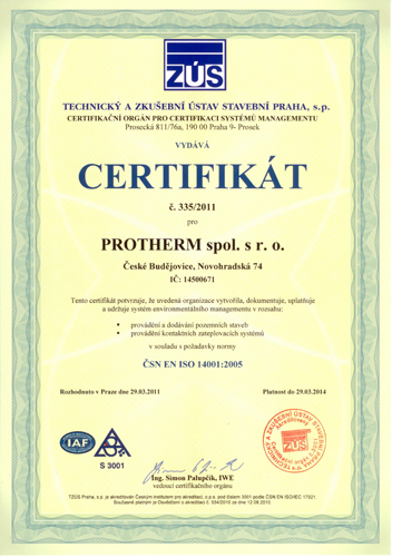 certifikace ISO14