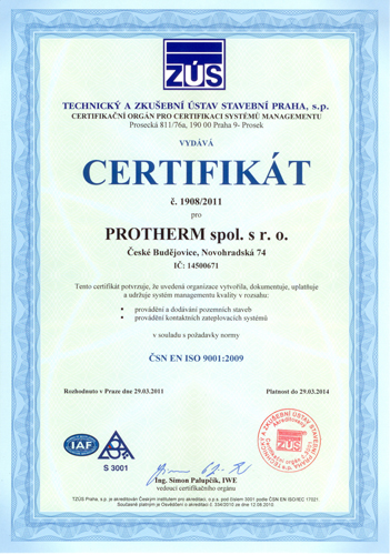 certifikace ISO9